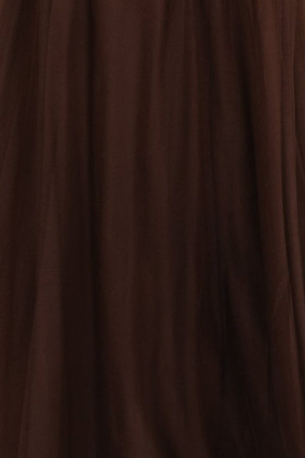 Fabric Swatch - Kamila Tulle | Espresso