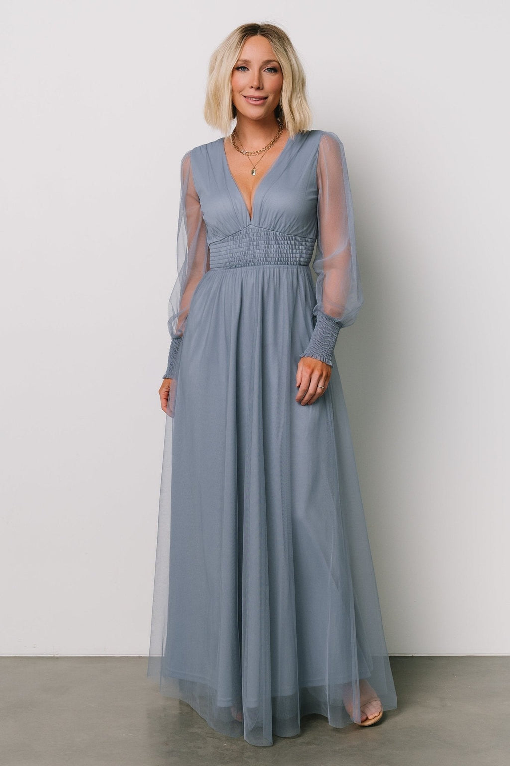 Fabric Swatch - Layla Tulle | Whisper Blue