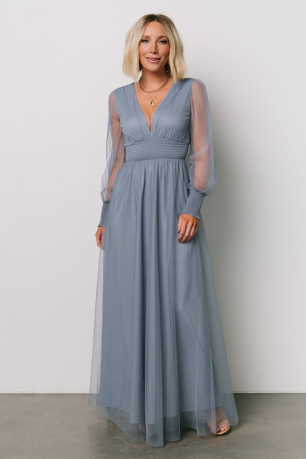 Fabric Swatch - Layla Tulle | Whisper Blue
