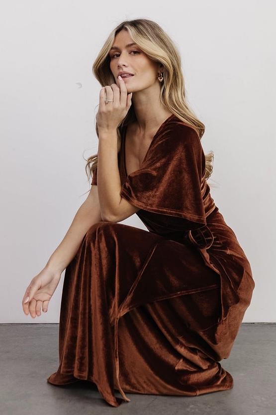 Fabric Swatch - Meghan Velvet | Bronze Secondary image