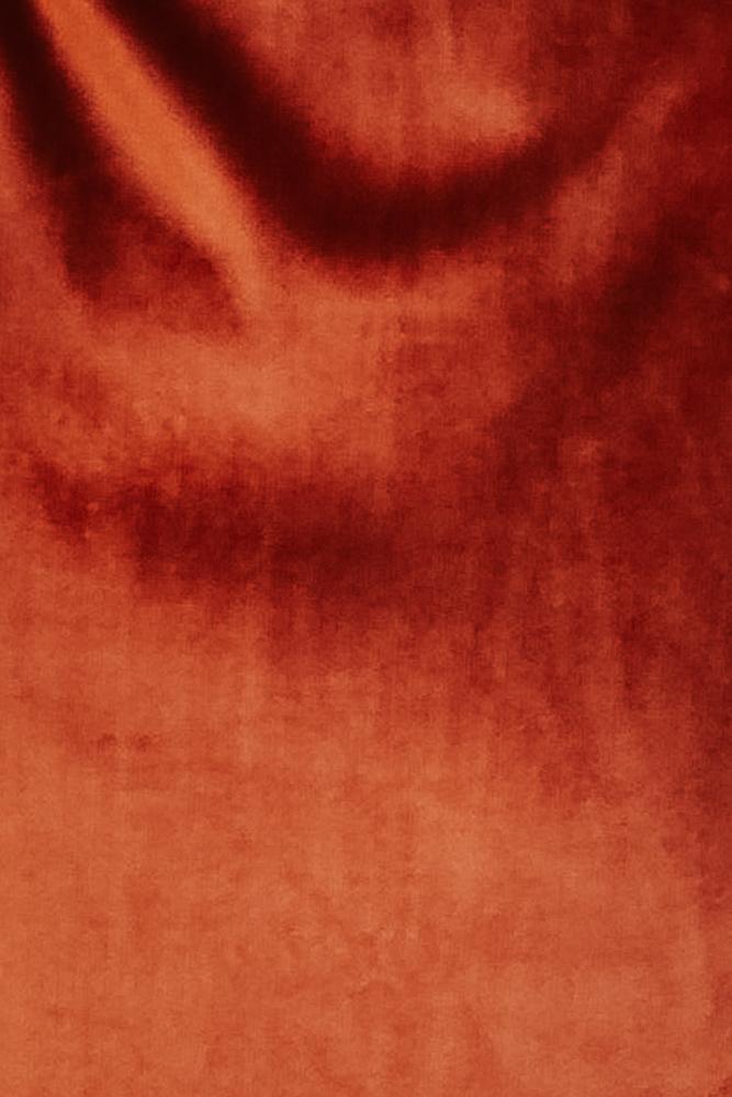 Fabric Swatch - Meghan Velvet | Rust Main image