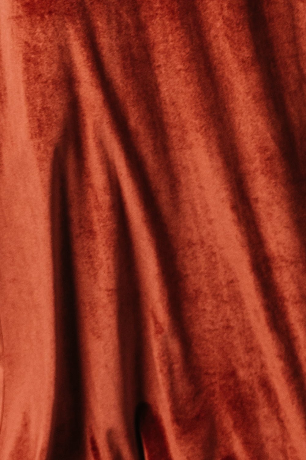 Fabric Swatch - Meghan Velvet | Terracotta Main image
