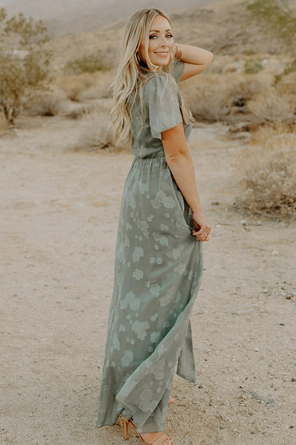 Faye Maxi Dress | Eucalyptus