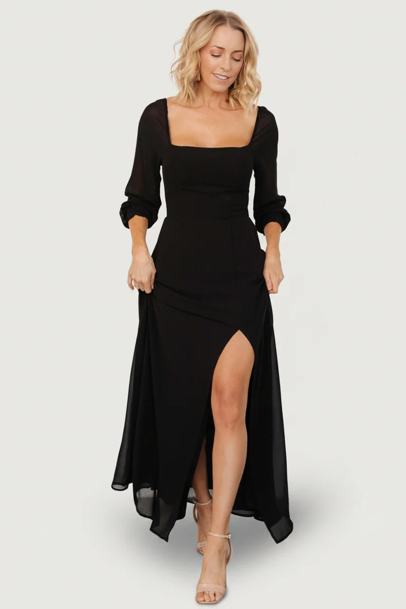 Giselle Maxi Dress | Black Secondary image