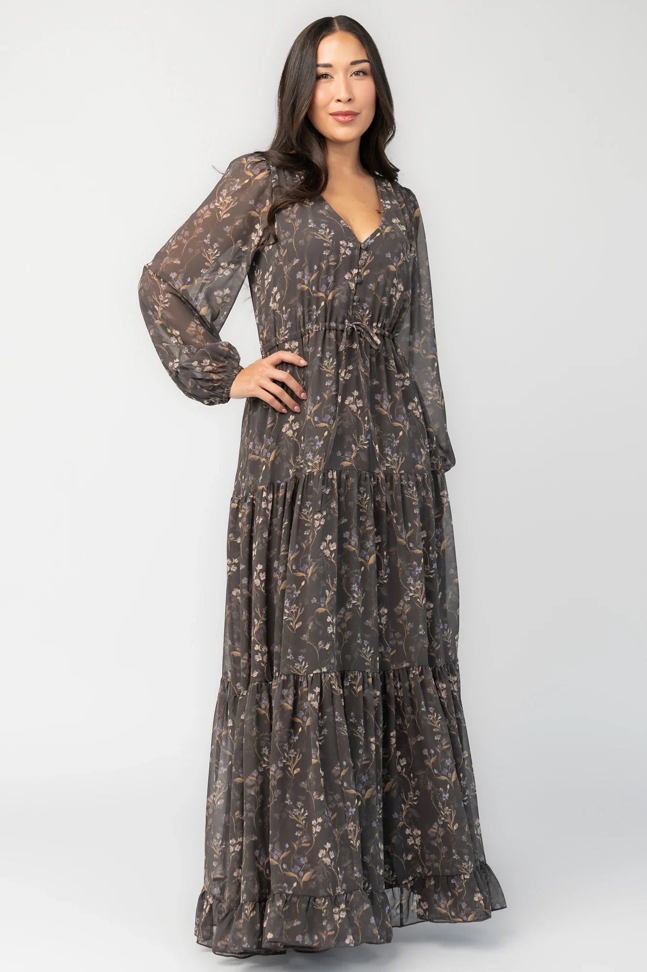 Hazel Boho Maxi Dress | Dusk Floral Secondary image