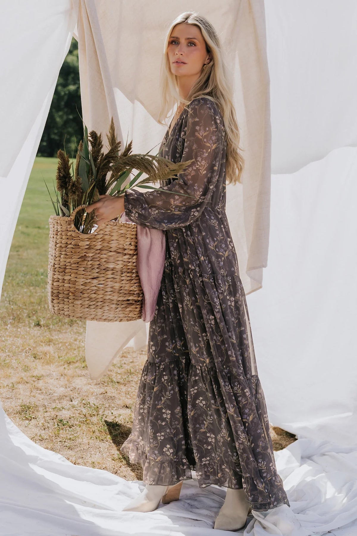 Hazel Boho Maxi Dress | Dusk Floral