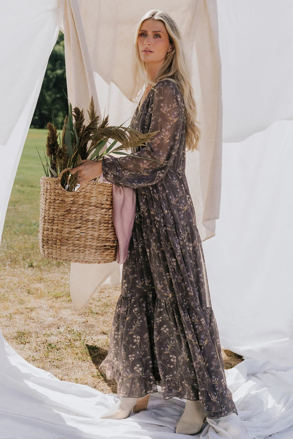 Hazel Boho Maxi Dress | Dusk Floral