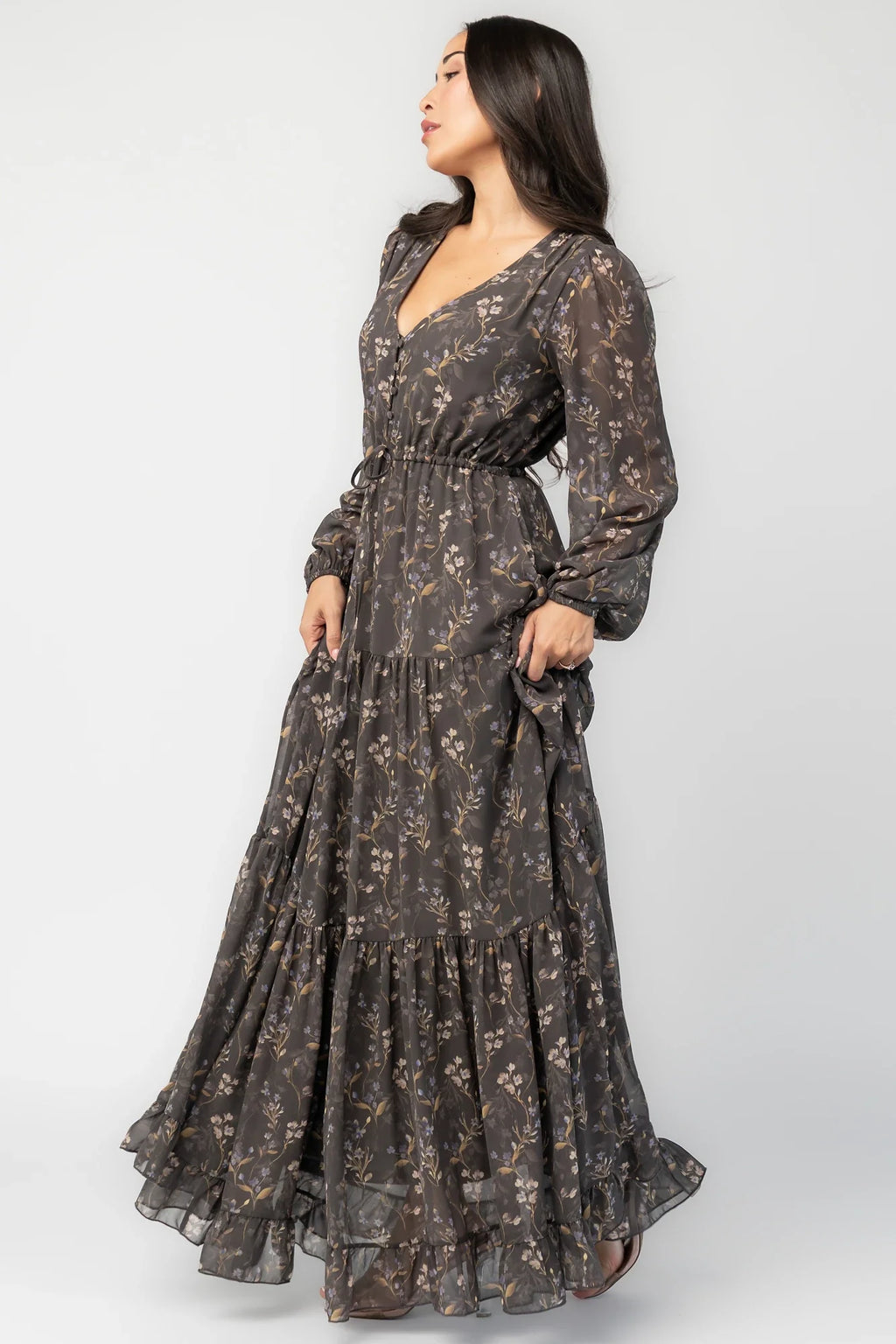 Hazel Boho Maxi Dress | Dusk Floral