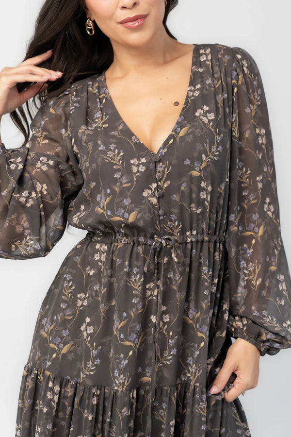 Hazel Boho Maxi Dress | Dusk Floral