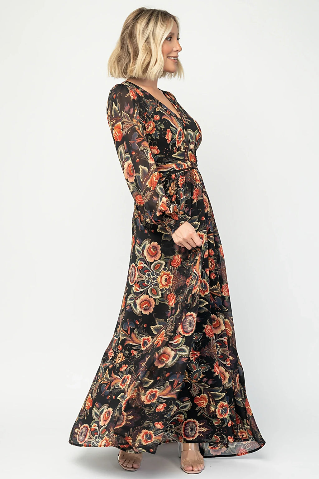 Hera Maxi Dress | Black Multi Print