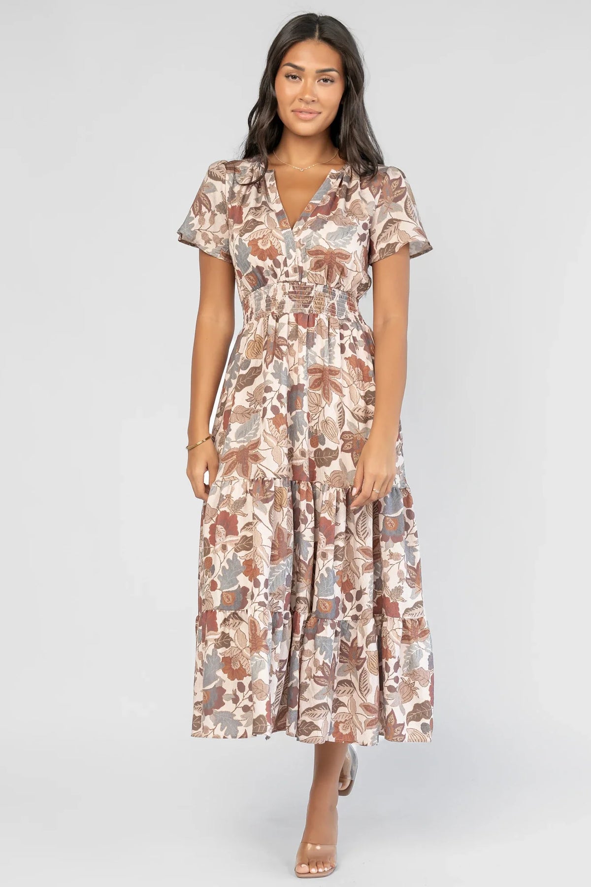 Holland Dress | Taupe Multi
