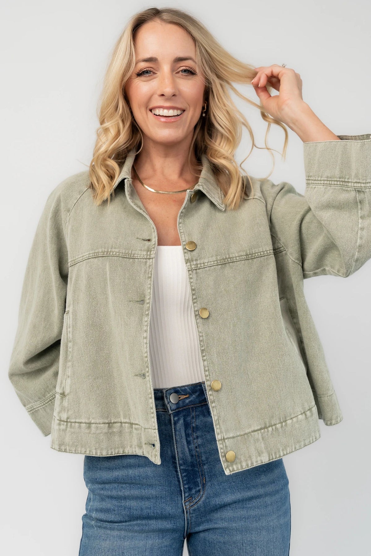 Hutch Light Weight Jacket | Dusty Olive