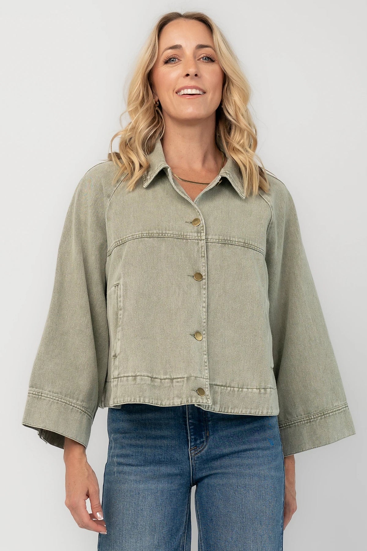 Hutch Light Weight Jacket | Dusty Olive Main image