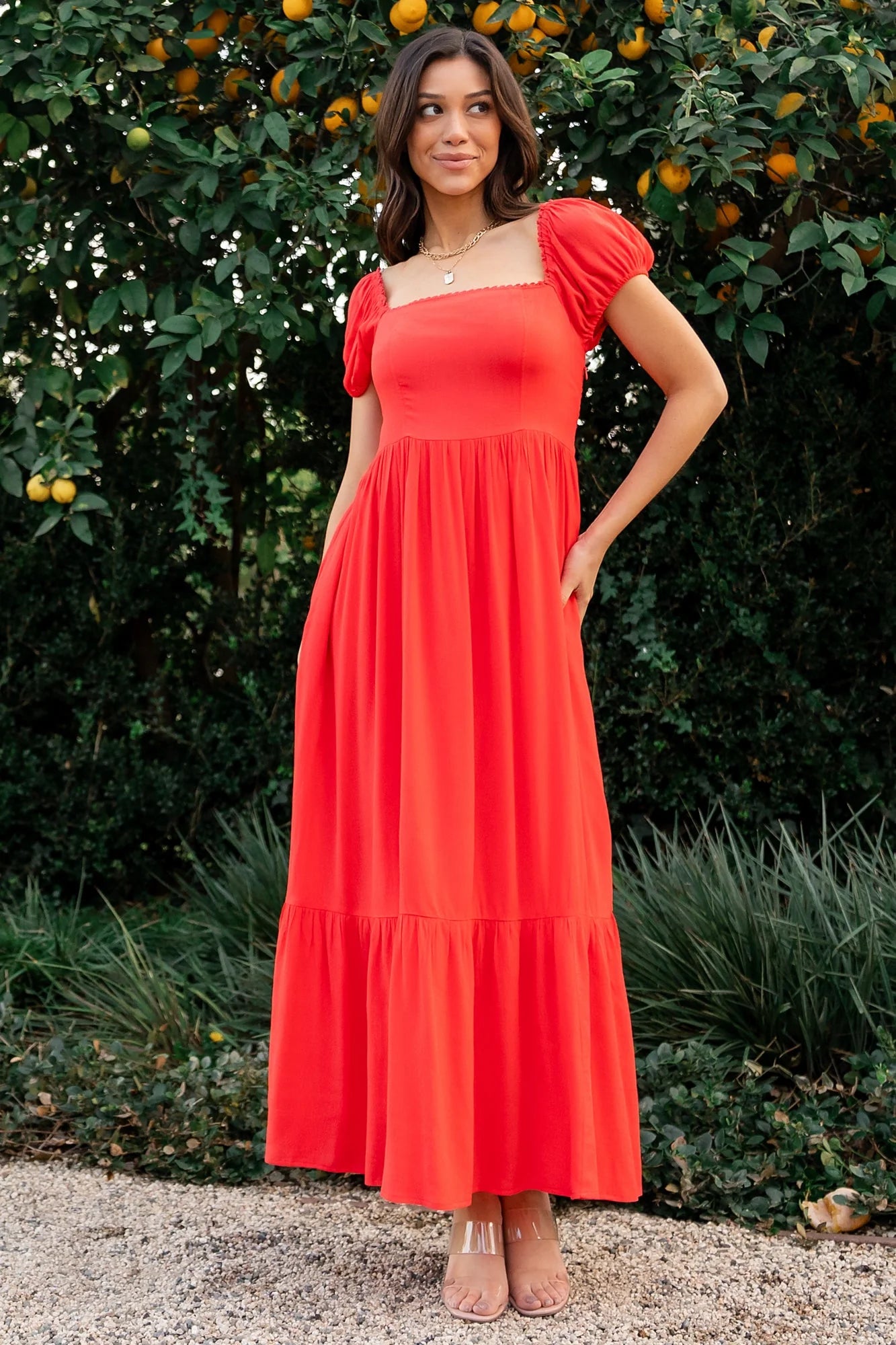 Ilona Maxi Dress | Cherry Red Secondary image