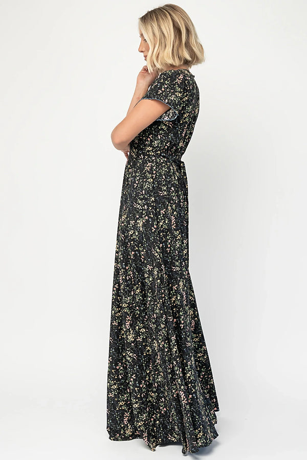 Jada Maxi Dress | Black Floral