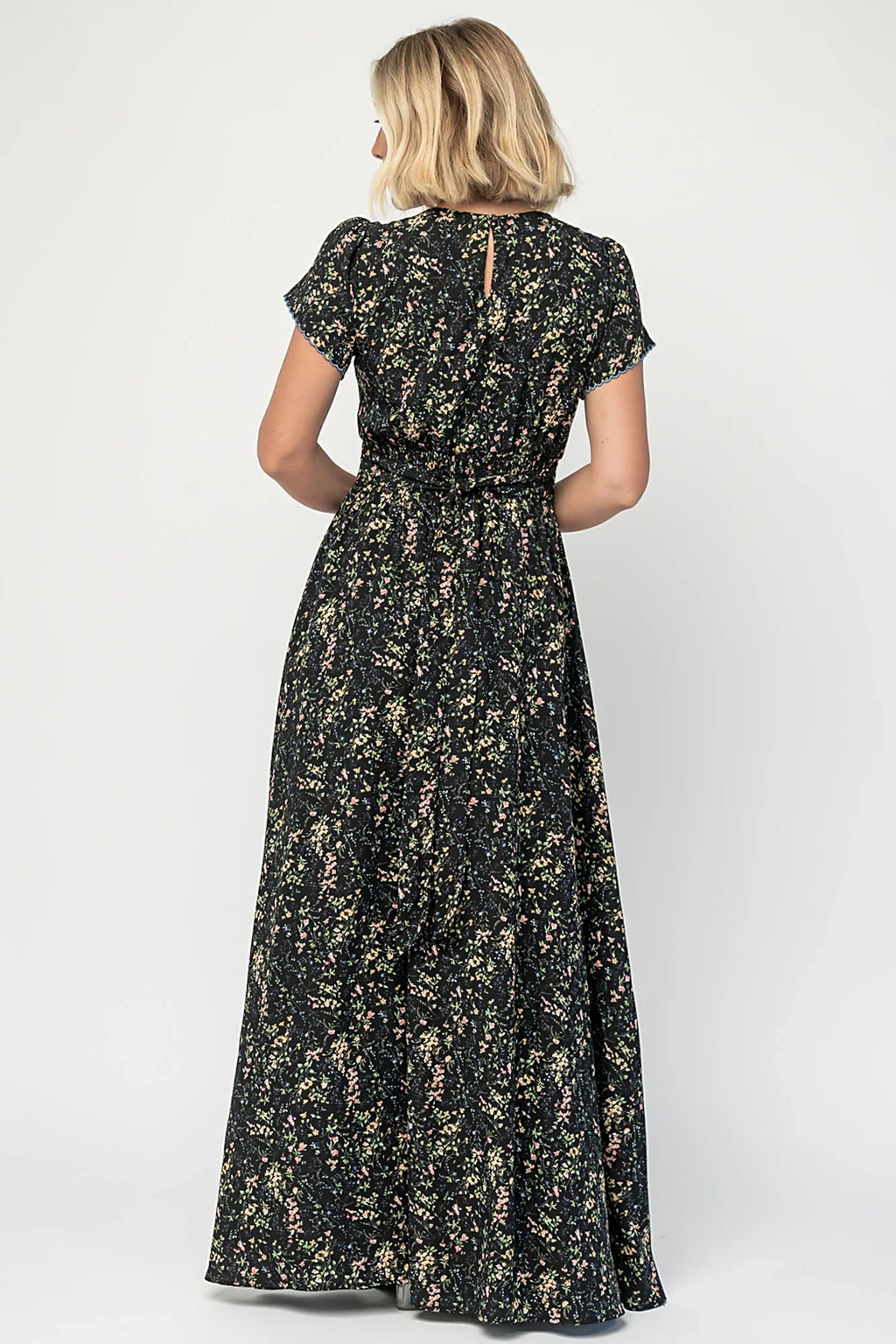 Jada Maxi Dress | Black Floral