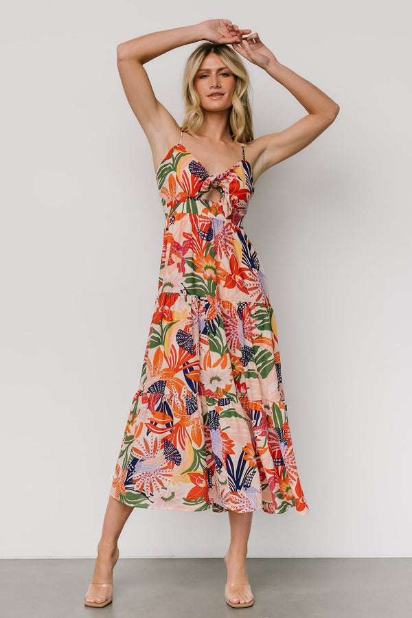 Jaide Midi Dress | Multi Print
