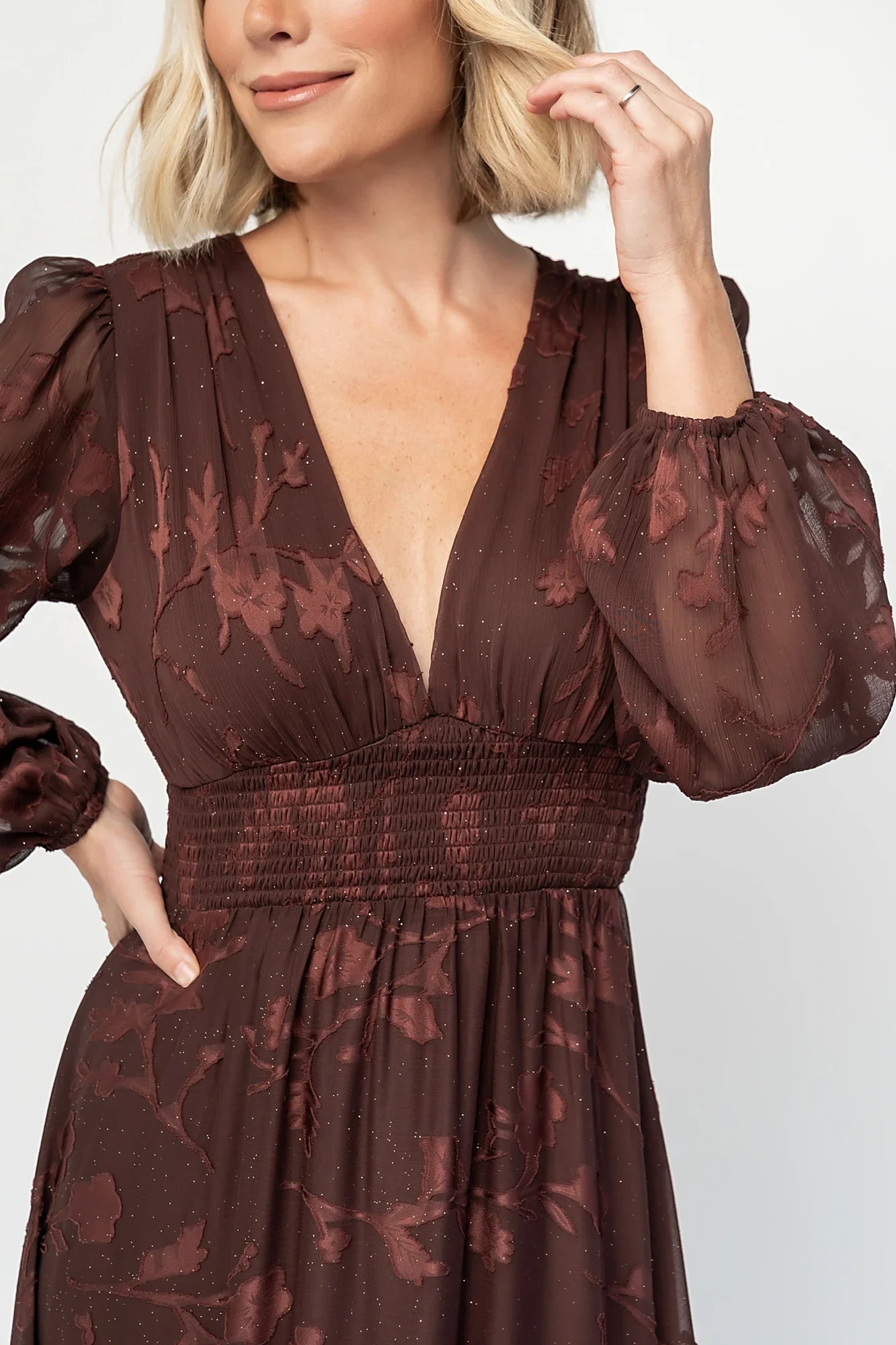Jennifer Maxi Dress | Dark Mahogany Secondary image