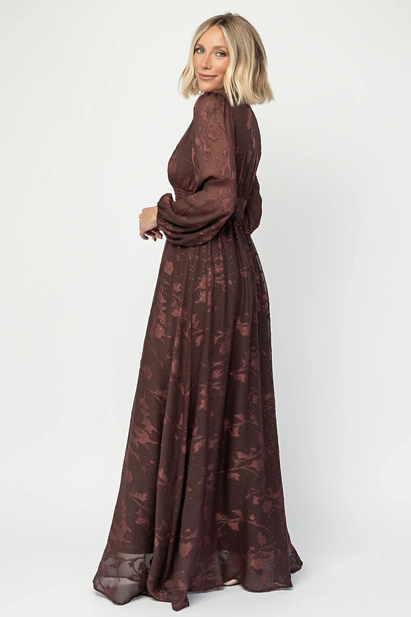 Jennifer Maxi Dress | Dark Mahogany