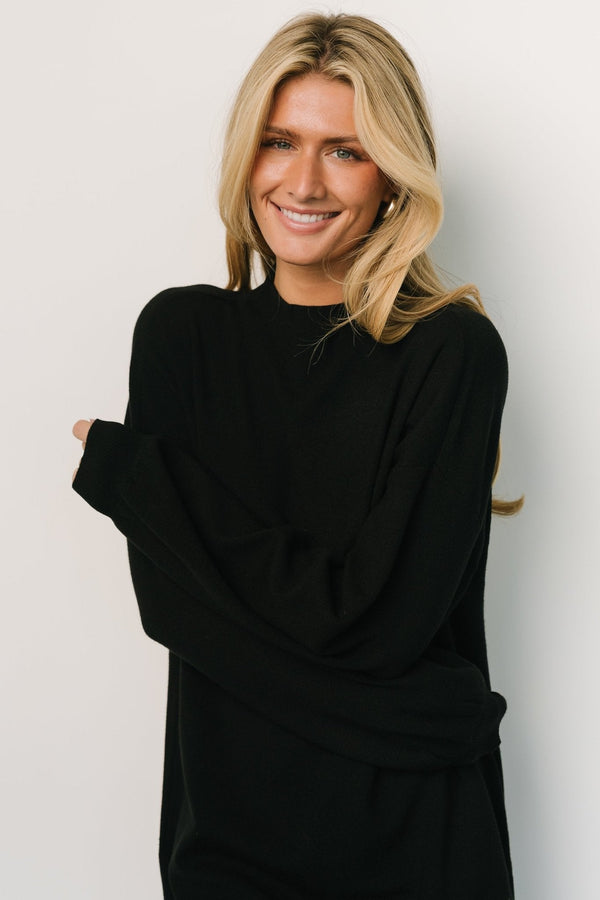 Jennings Sweater Dress | Black