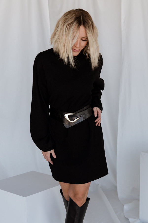 Jennings Sweater Dress | Black