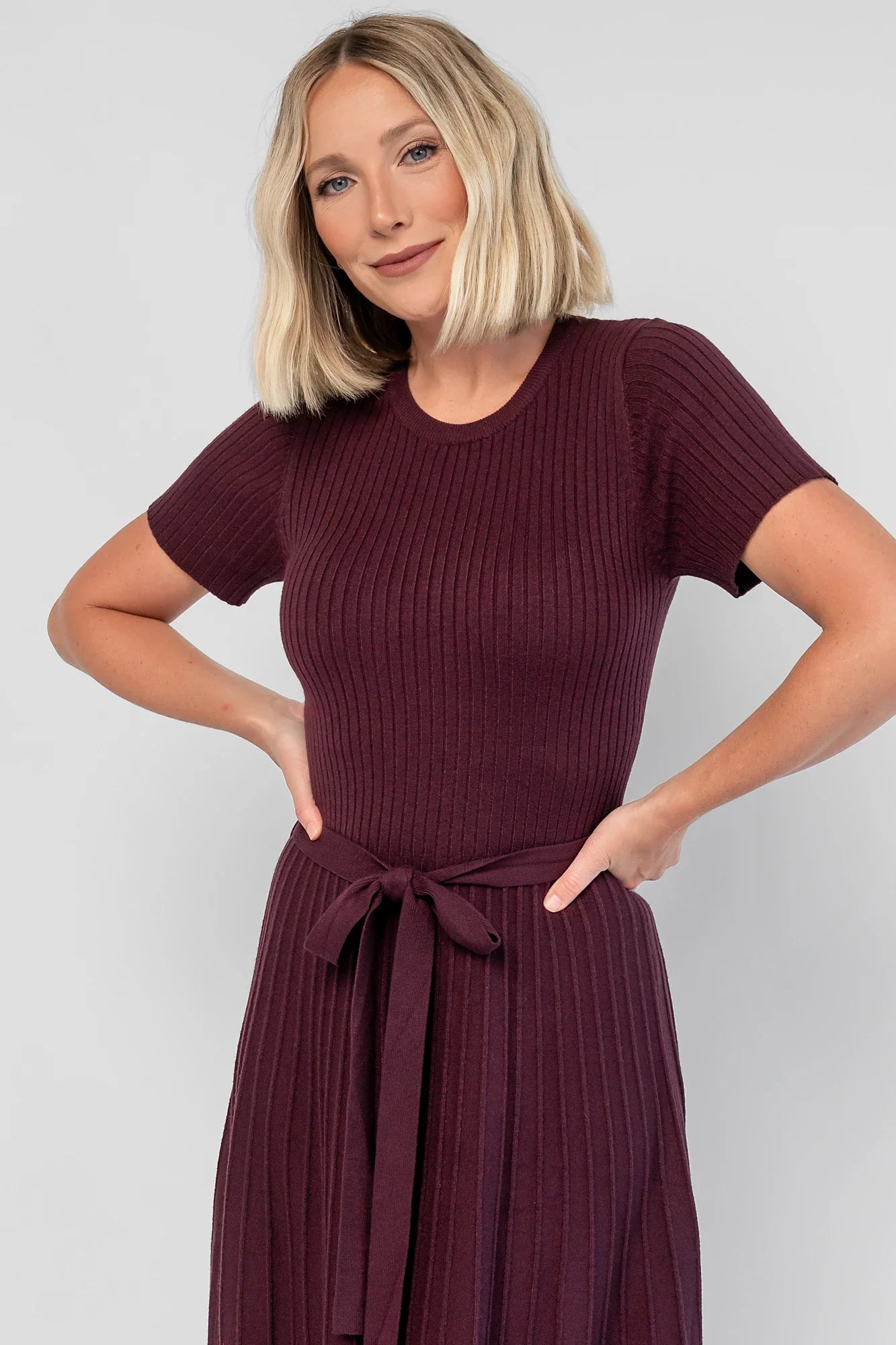 Jessamine Midi Dress | Dark Plum Secondary image