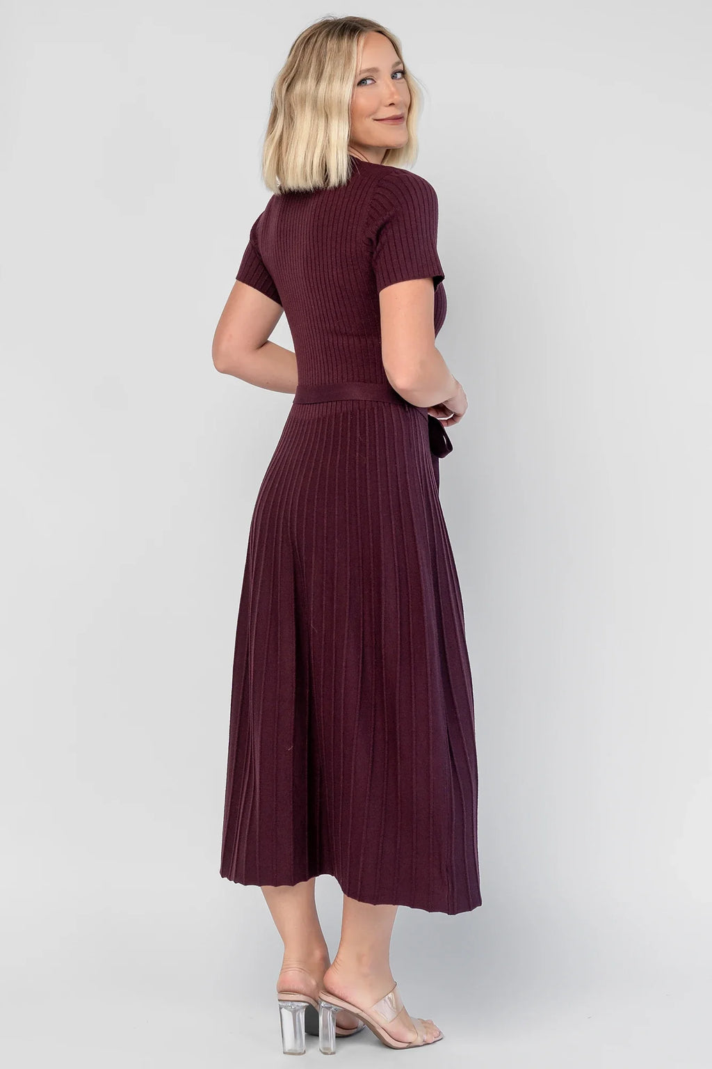 Jessamine Midi Dress | Dark Plum