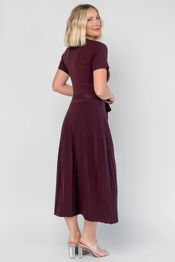 Jessamine Midi Dress | Dark Plum