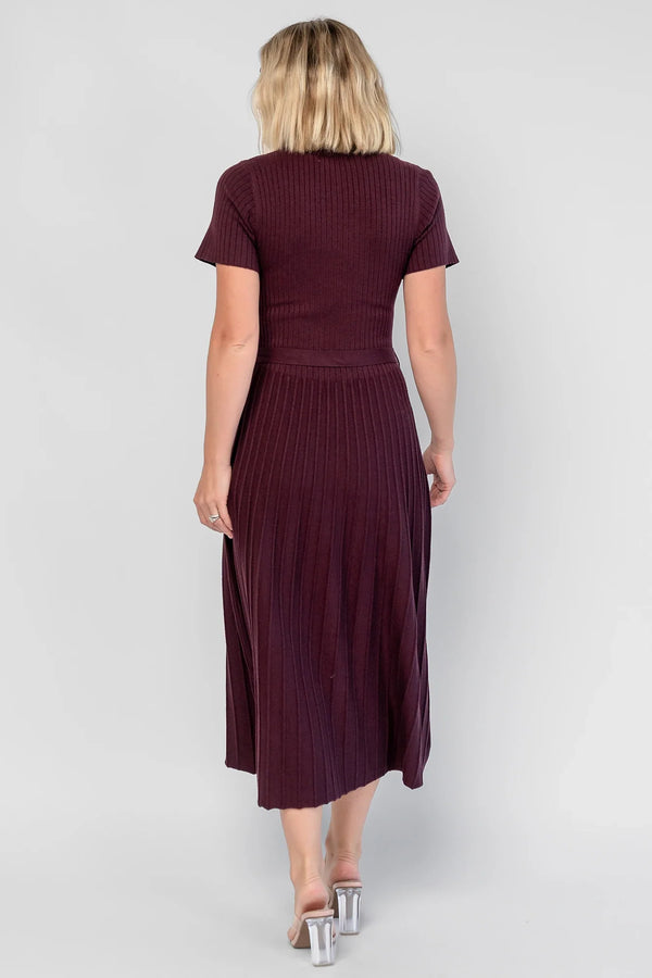 Jessamine Midi Dress | Dark Plum