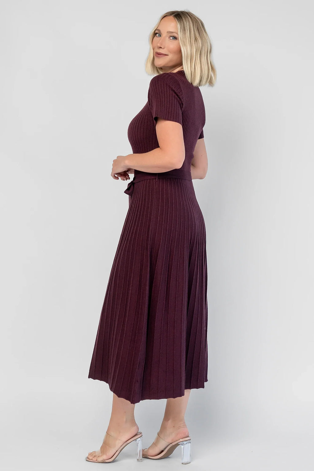 Jessamine Midi Dress | Dark Plum