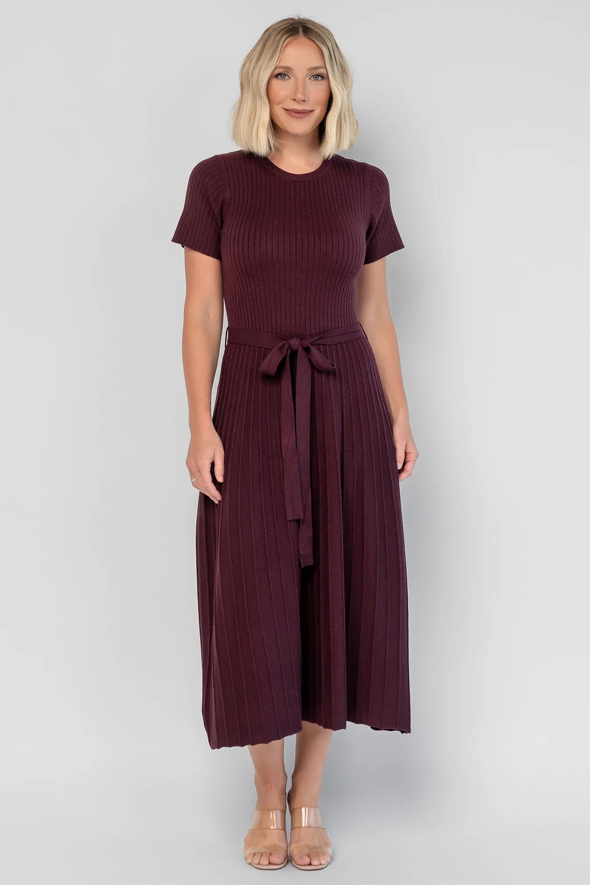 Jessamine Midi Dress | Dark Plum Main image