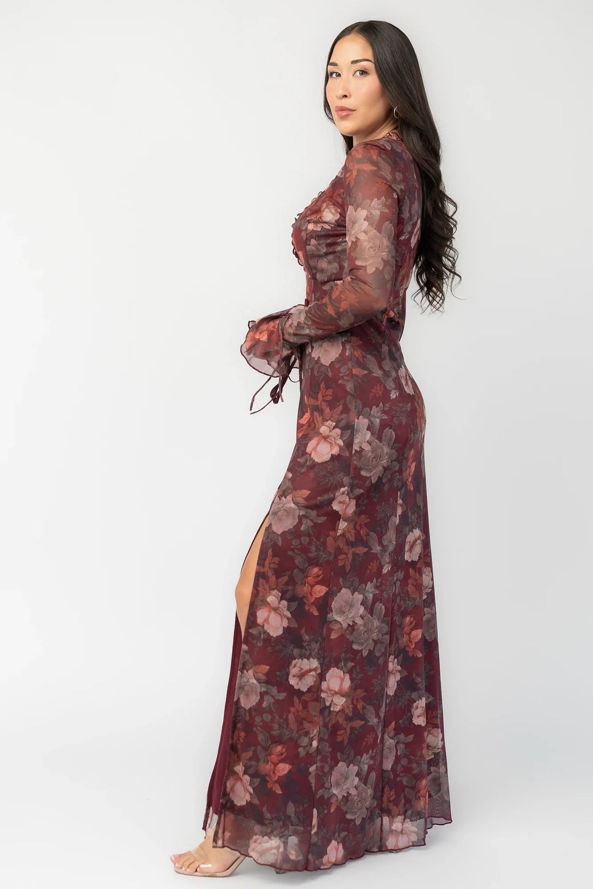 Julietta Maxi Dress | Mahogany Rose Floral