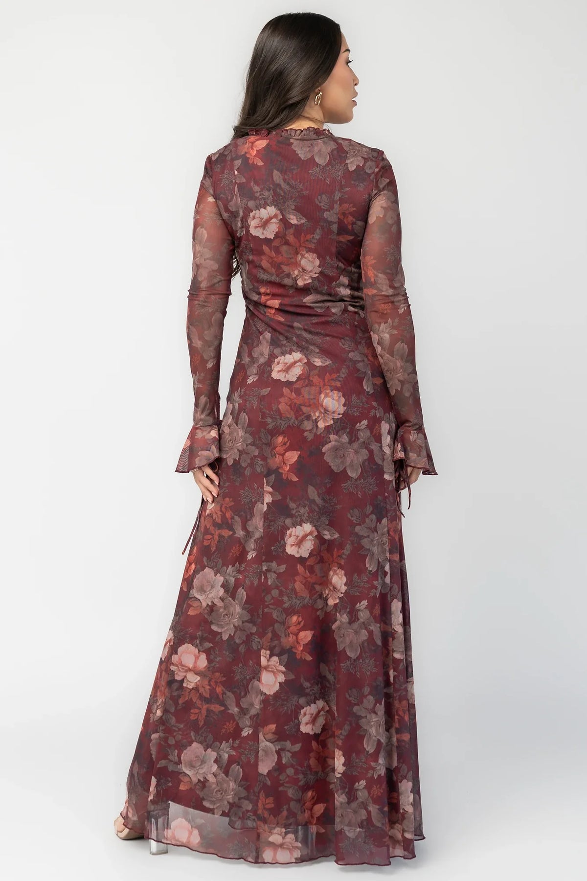 Julietta Maxi Dress | Mahogany Rose Floral