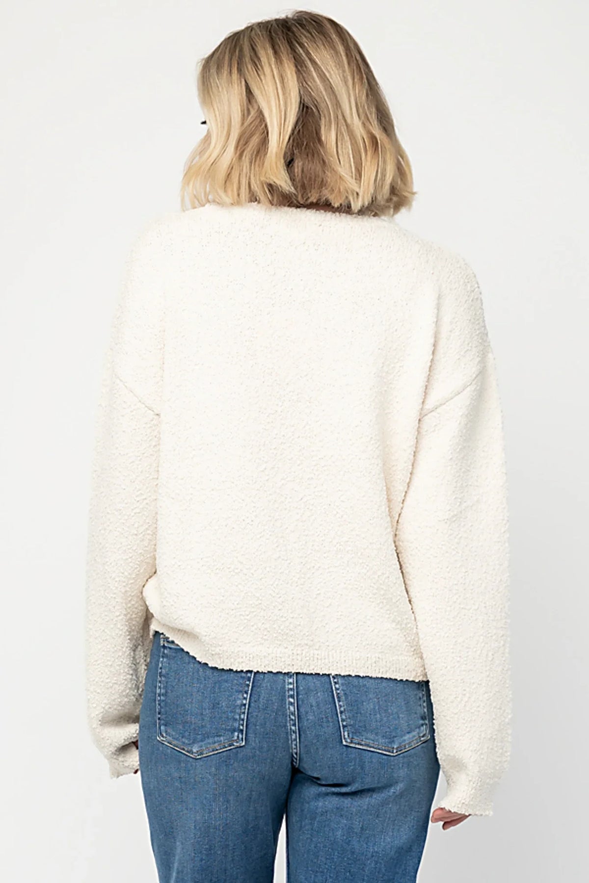 Junie Cozy Bear Sweater | Ivory