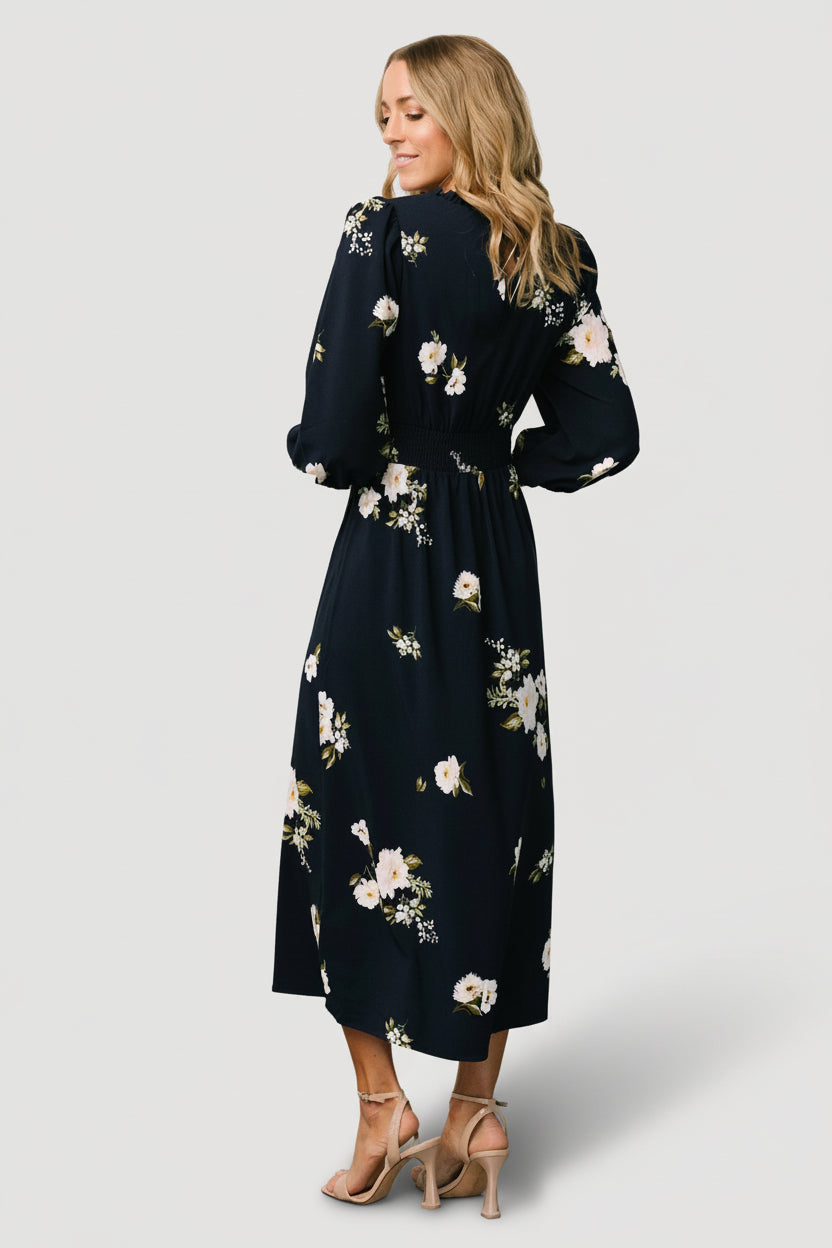 Karalie Maxi Dress | Navy Floral