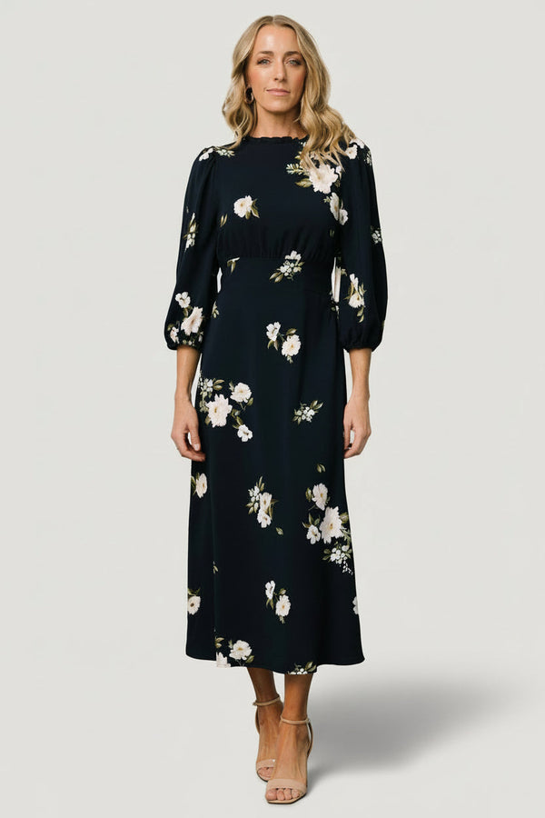 Karalie Maxi Dress | Navy Floral
