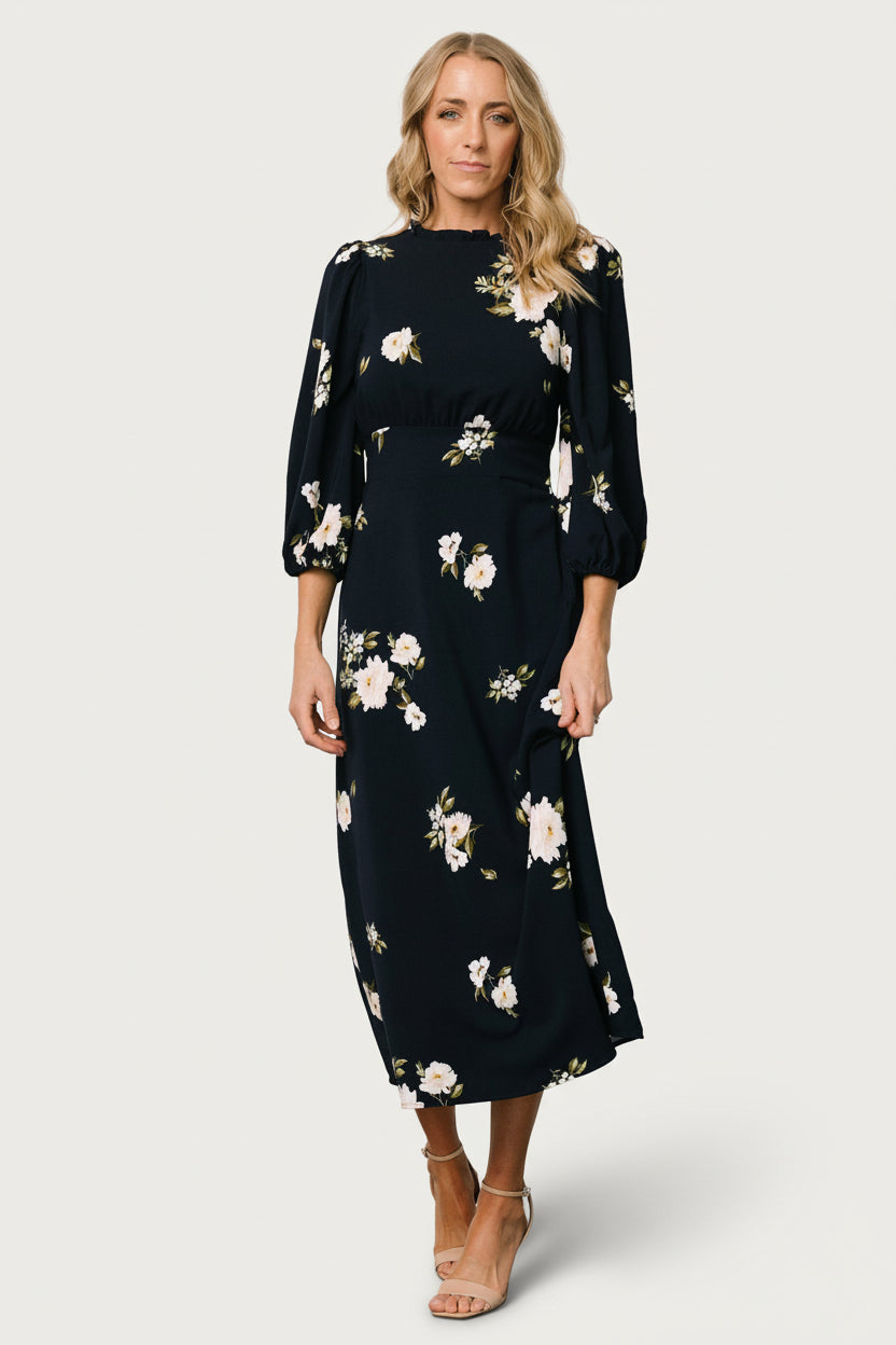 Karalie Maxi Dress | Navy Floral