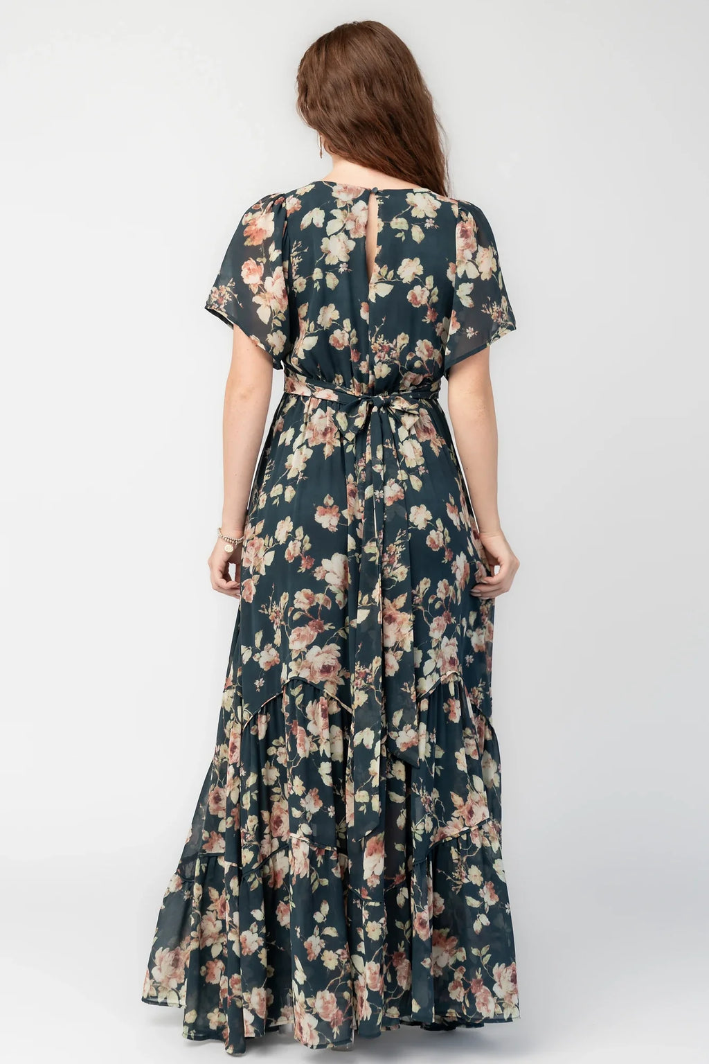 Katherine Maxi Dress | Deep Blue Floral