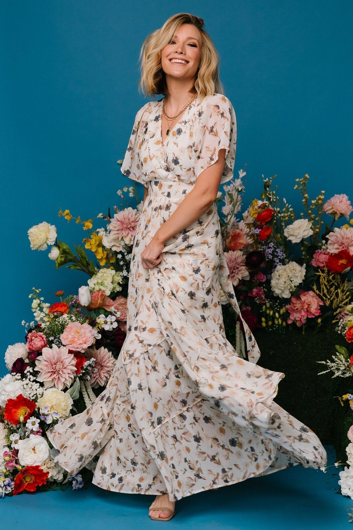 Katherine Maxi Dress | Multi Floral Main image