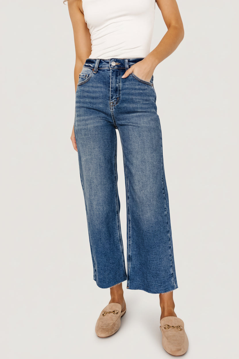 Kirby High Rise Wide Leg Jeans | Medium Wash Main image