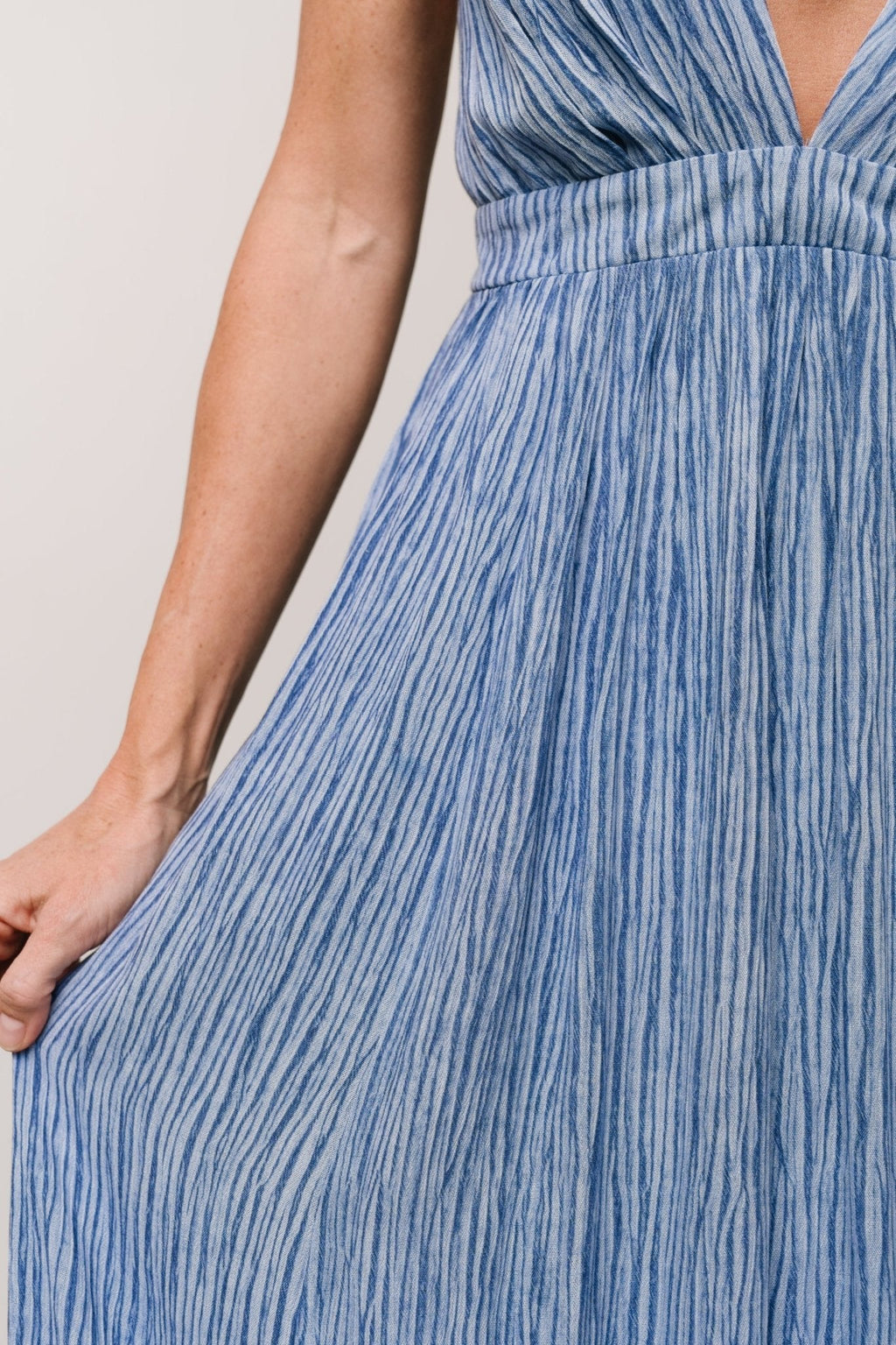 Korley Maxi Dress | Blue Stripe