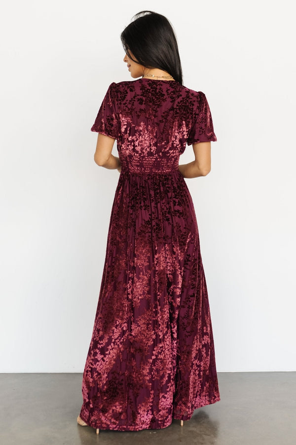 Leslie Velvet Maxi Dress | Mulberry