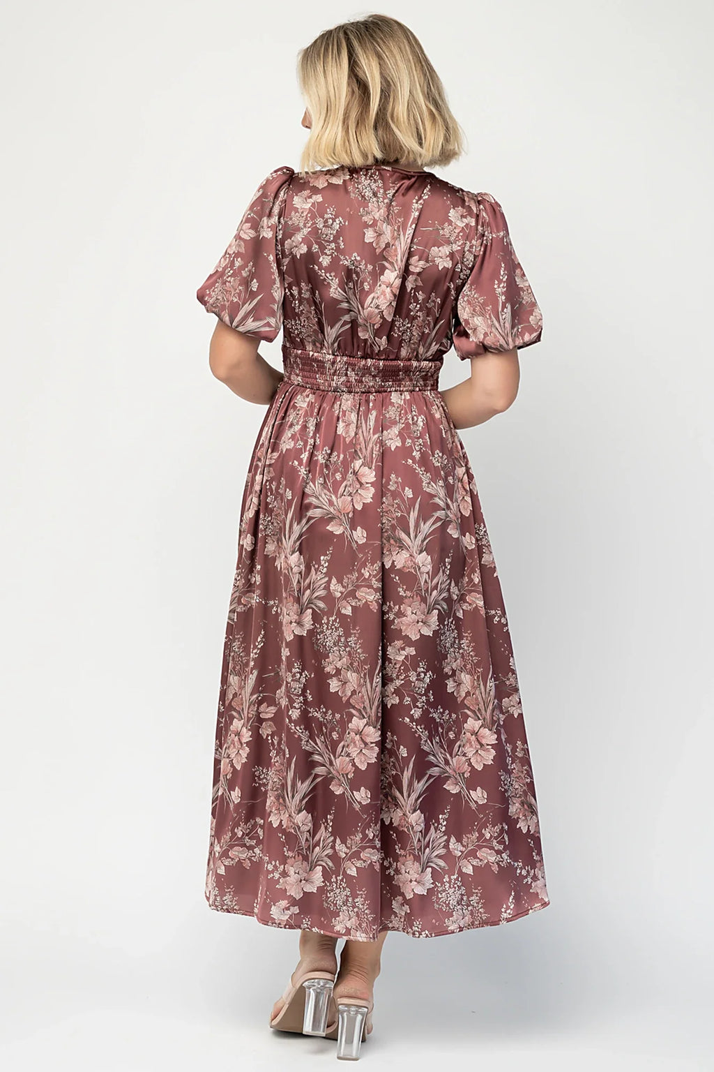 Lilibet Satin Dress | Clove Floral