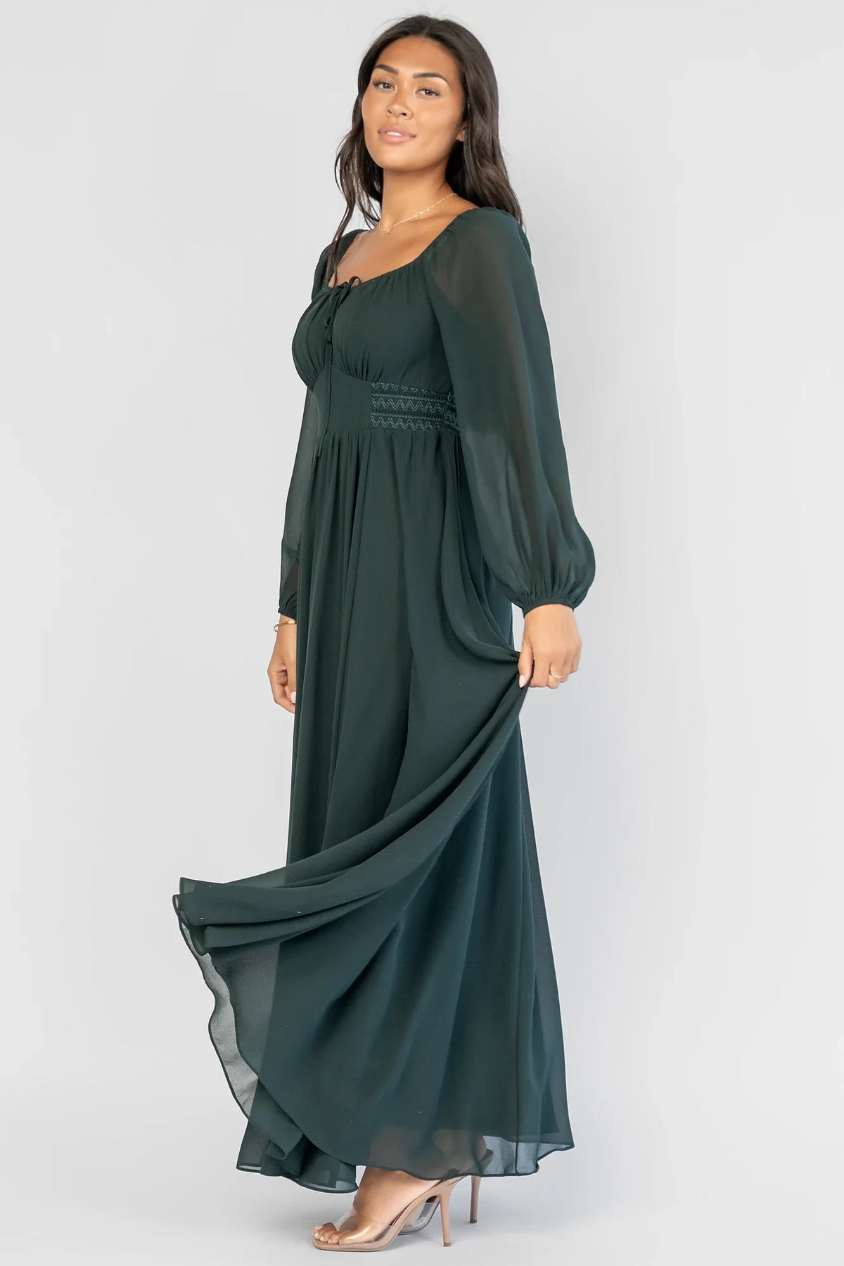 Maddalena Maxi Dress | Dark Green