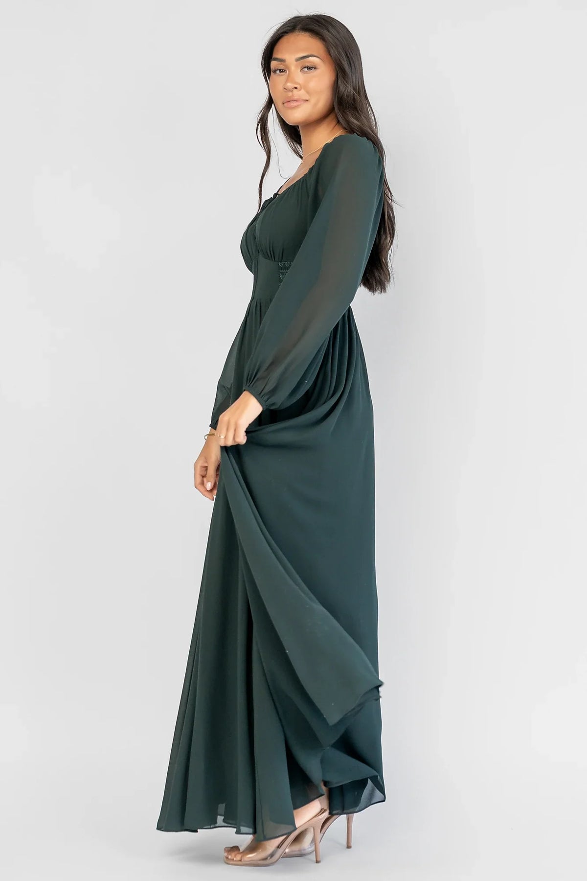 Maddalena Maxi Dress | Dark Green