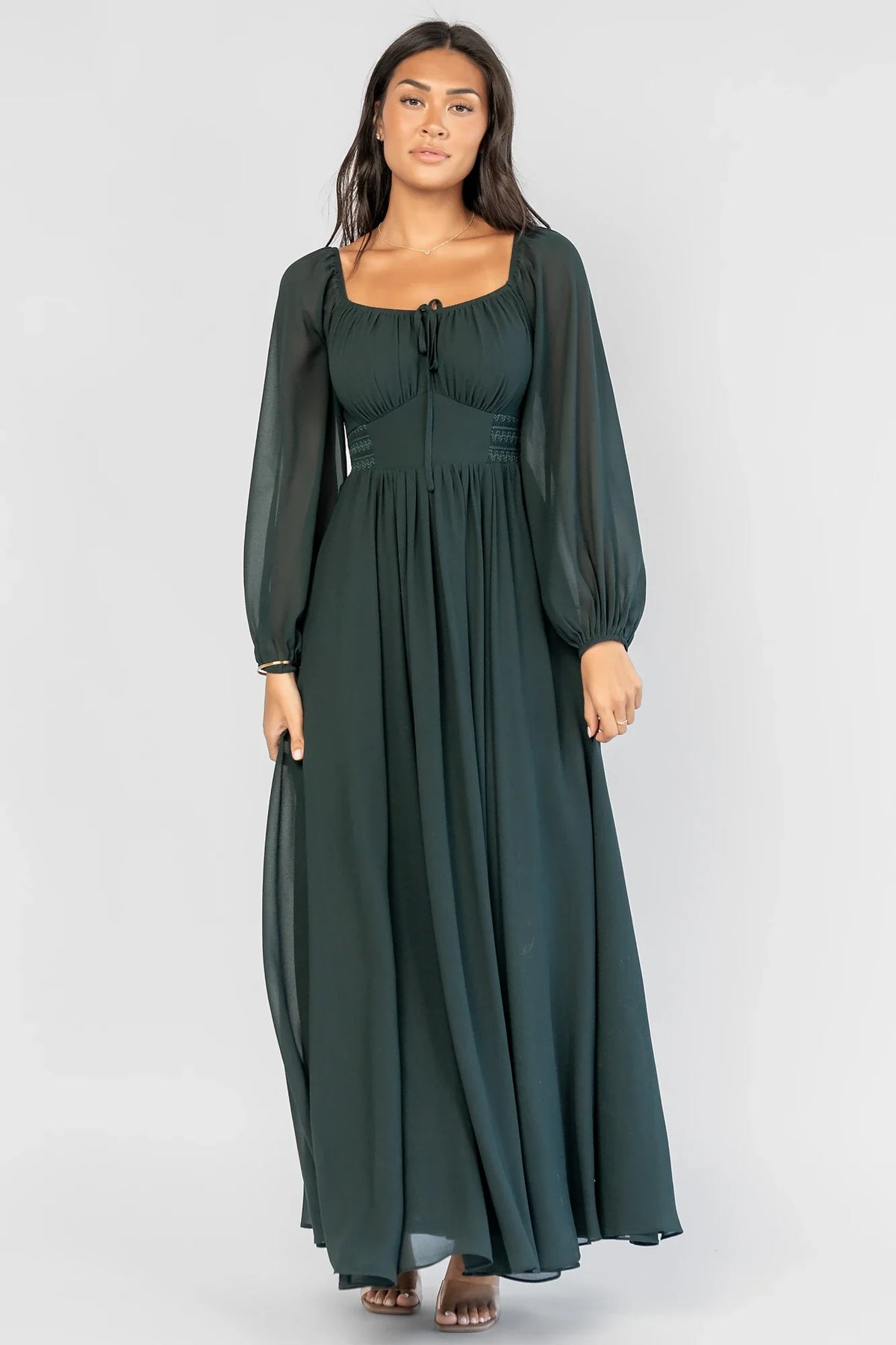 Maddalena Maxi Dress | Dark Green Main image