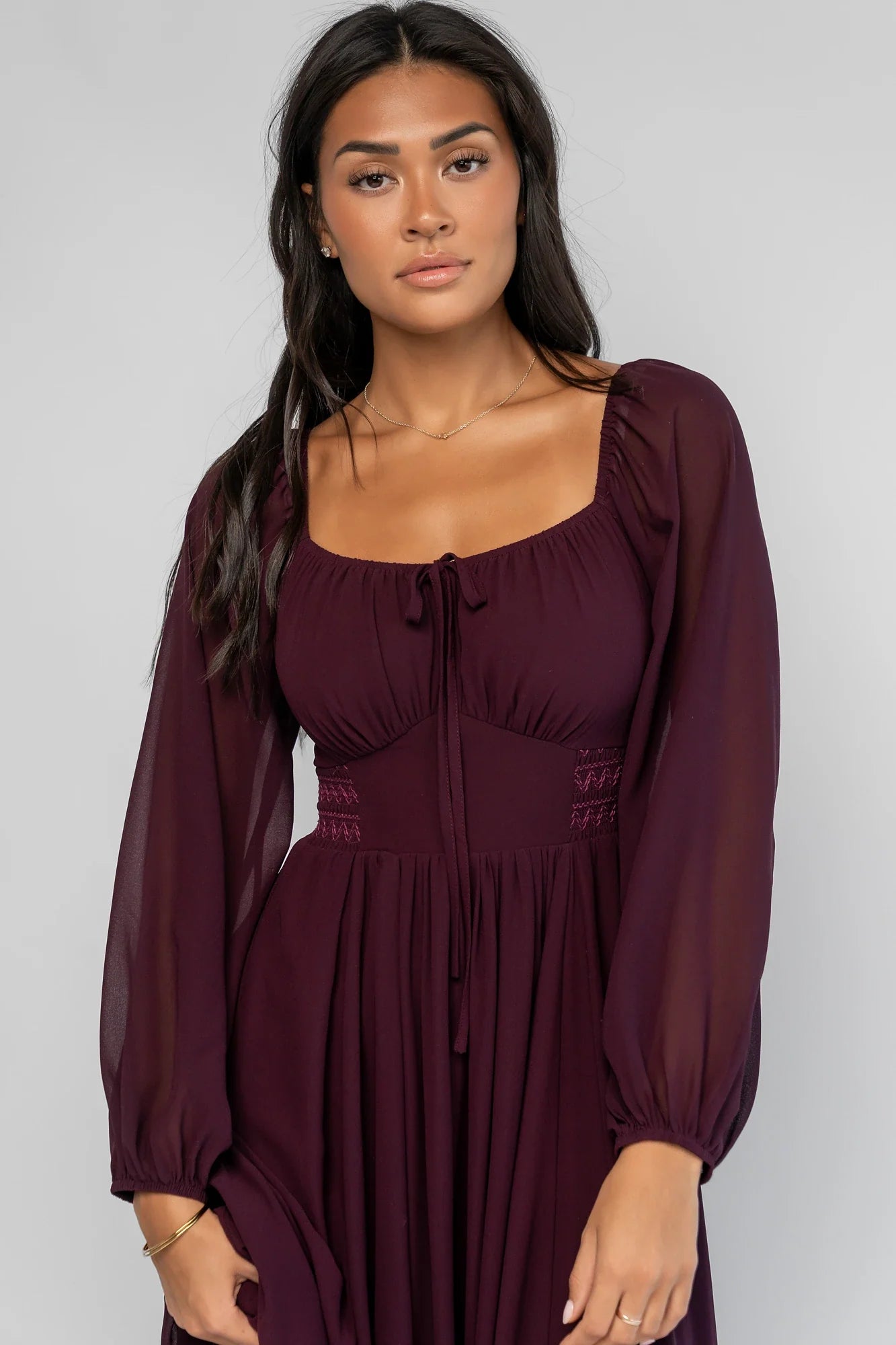 Maddalena Maxi Dress | Dark Plum Secondary image