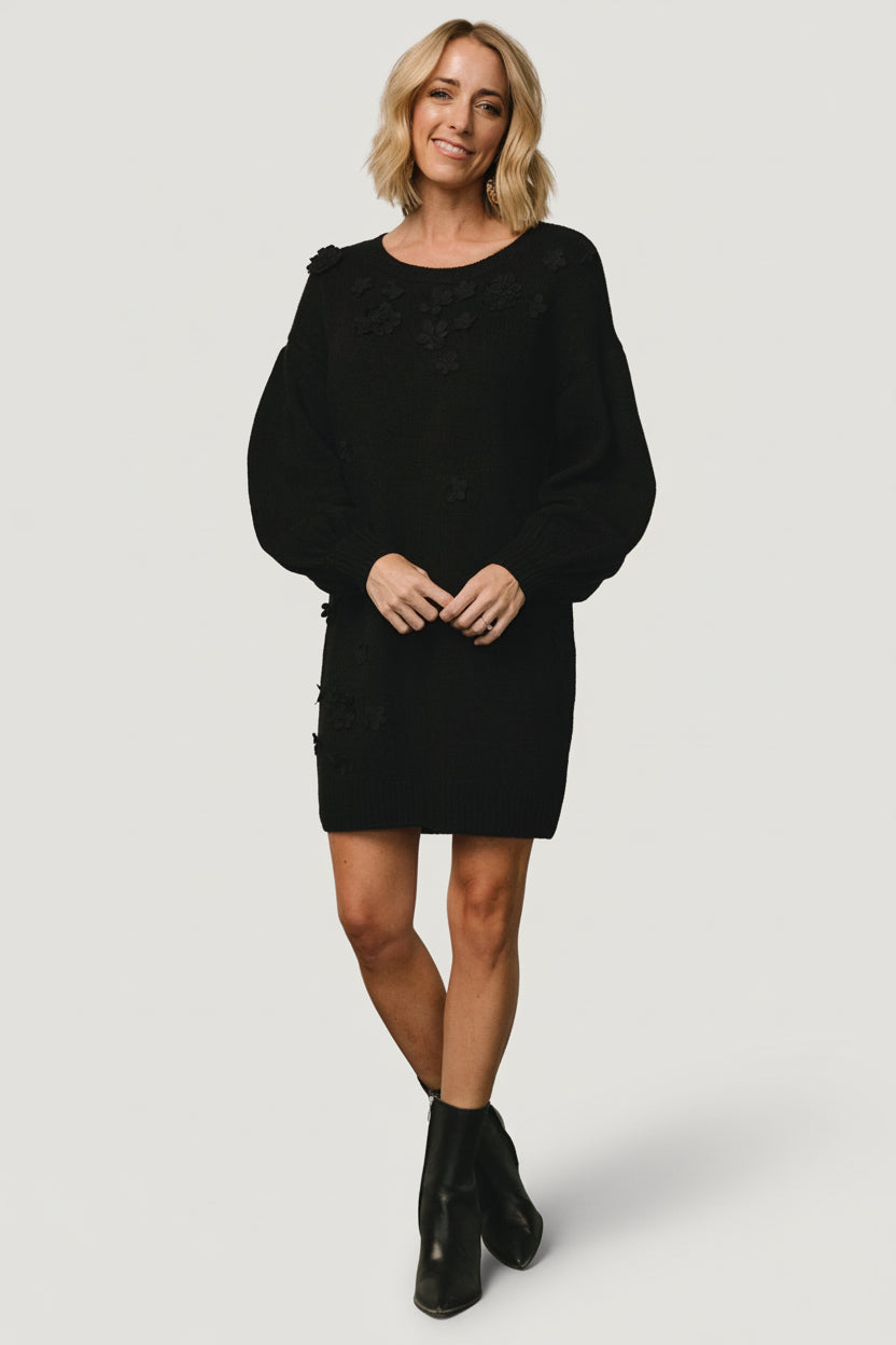 Margaux Sweater Dress | Black Main image