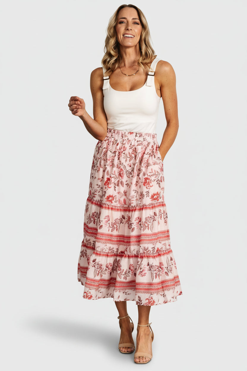 Meg Skirt | Blush Multi