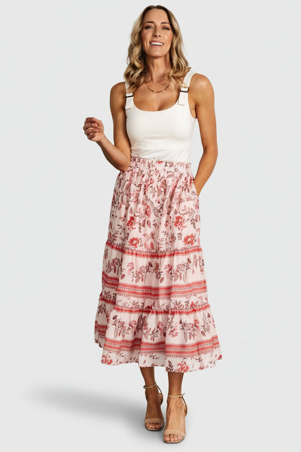 Meg Skirt | Blush Multi